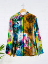 Tie Dye Hooded Zip Unlined Jacket