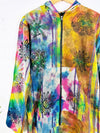 Tie Dye Hooded Zip Unlined Jacket
