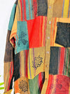Patchwork Full Button Collar Shirt