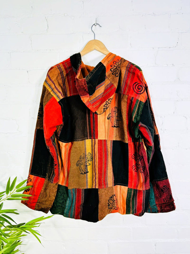 Patchwork Hood Top