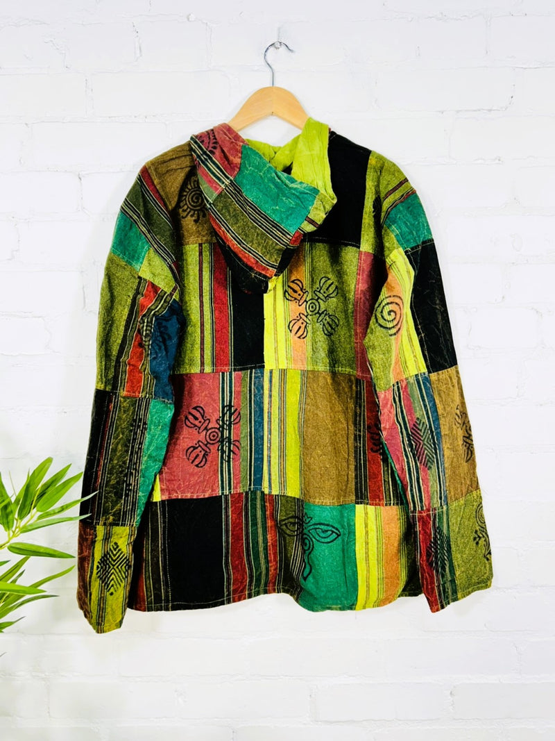 Patchwork Hood Top