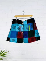 Patchwork Mini Skirt