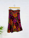 Multi Patch Screen Print Midi Skirt