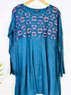 Circle Print Long Sleeve Short Dress