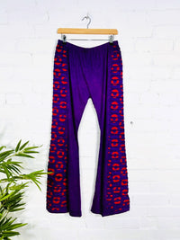 Circle Print Long Trousers