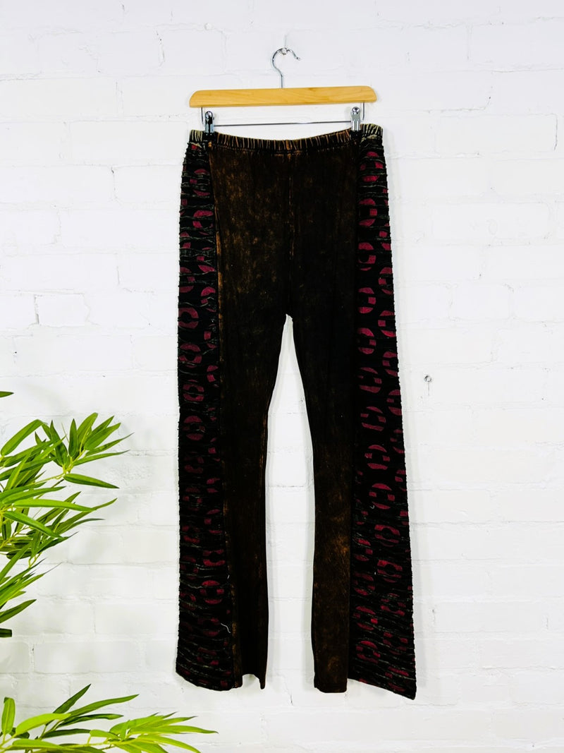 Circle Print Long Trousers