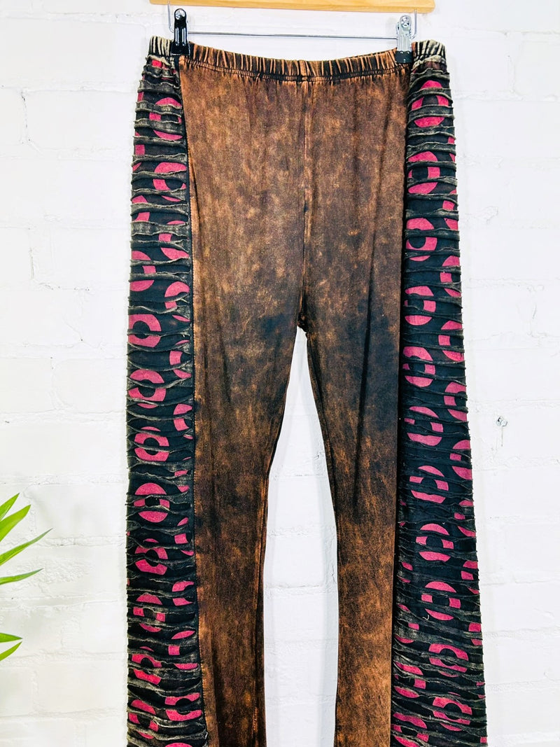 Circle Print Long Trousers