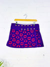 Circle Print Mini Popper Skirt