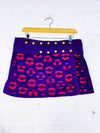 Circle Print Mini Popper Skirt
