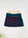 Circle Print Mini Popper Skirt