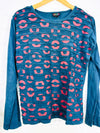 Circle Print Long Sleeve T-Shirt
