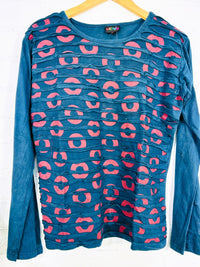Circle Print Long Sleeve T-Shirt