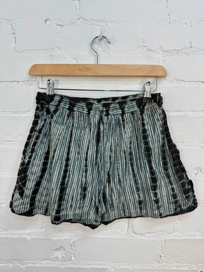 Tie-Dye Striped Short Shorts