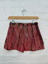 Tie-Dye Striped Short Shorts