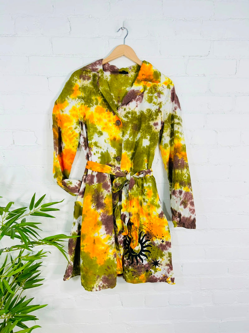 Tie Dye Long Coat