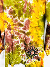 Tie Dye Long Sleeve Short Dress