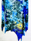 Tie Dye Long Sleeve Short Dress