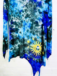 Tie Dye Long Sleeve Short Dress