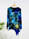Tie Dye Long Sleeve Short Dress