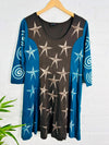 Star Long Sleeve Short Dress
