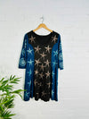 Star Long Sleeve Short Dress