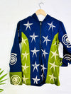Star Lined Zip Hood Top