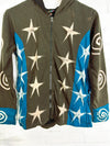 Star Lined Zip Hood Top