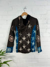 Star Lined Zip Hood Top