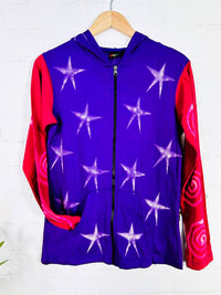 Star Zip Hood Top