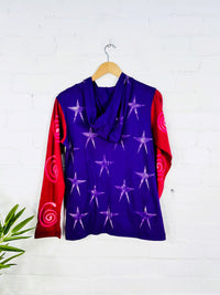 Star Zip Hood Top