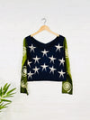 Star Long Sleeve Cropped T-Shirt
