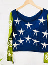 Star Long Sleeve Cropped T-Shirt