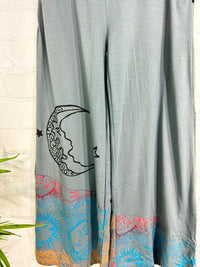 Moon Print Wide Trousers