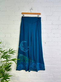 Moon Print Wide Trousers