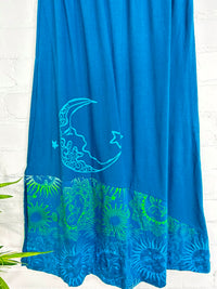 Moon Print Midi Skirt