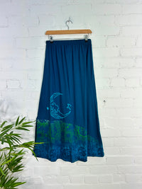 Moon Print Midi Skirt