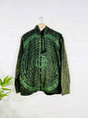 Prayer Print Lined Zip Hood Top