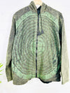 Prayer Print Lined Zip Hood Top