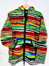 Multicolour Stripe  Knitted Jacket