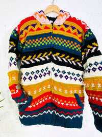 Multi Patterned Knitted Jacket