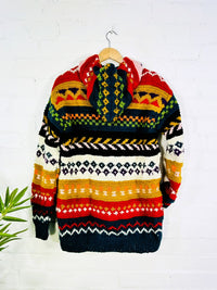 Multi Patterned Knitted Jacket