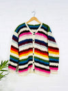 Multi Crochet Wool Cardigan