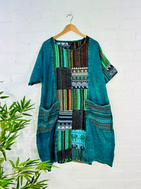 Short Sleeve Midi Dress
