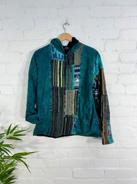 Lined Zip Hood Top