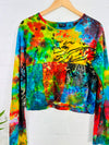 Cropped Long Sleeve Top