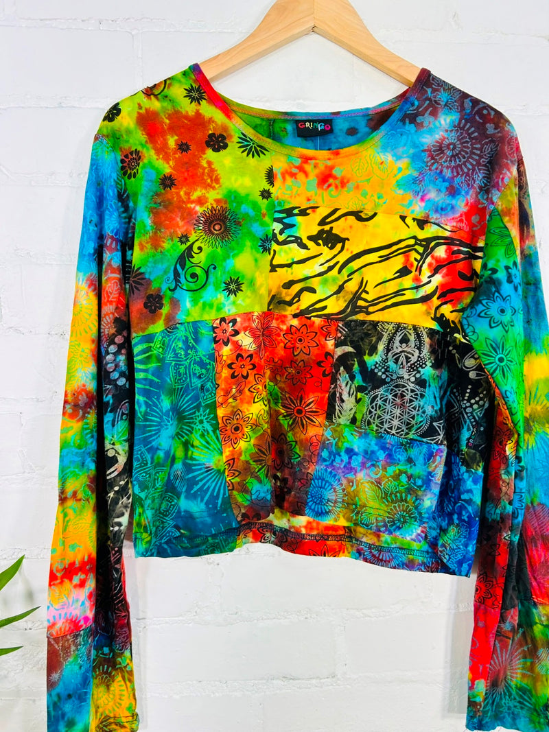 Cropped Long Sleeve Top