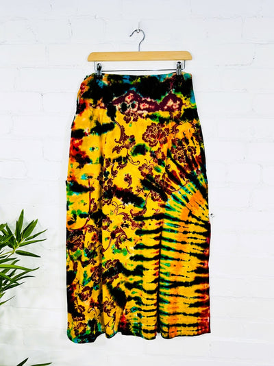 Tie Dye Midi Skirt
