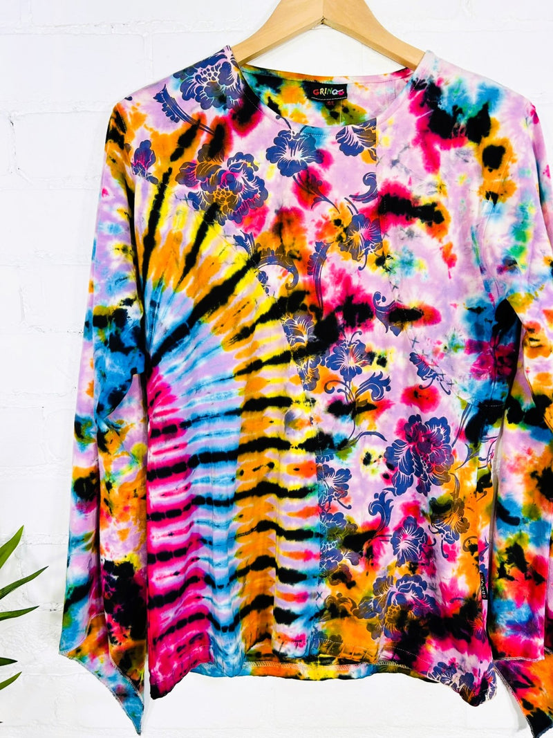 Tie Dye Long Sleeve Top