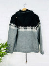 Snowflake Knitted Hood Jacket