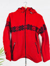 Snowflake Knitted Hood Jacket